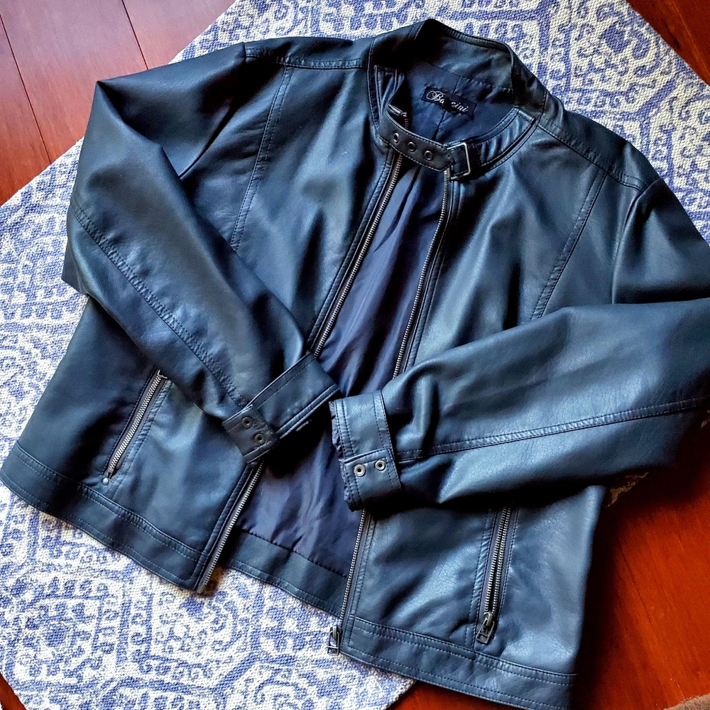Faux Leather Jacket by Baccini